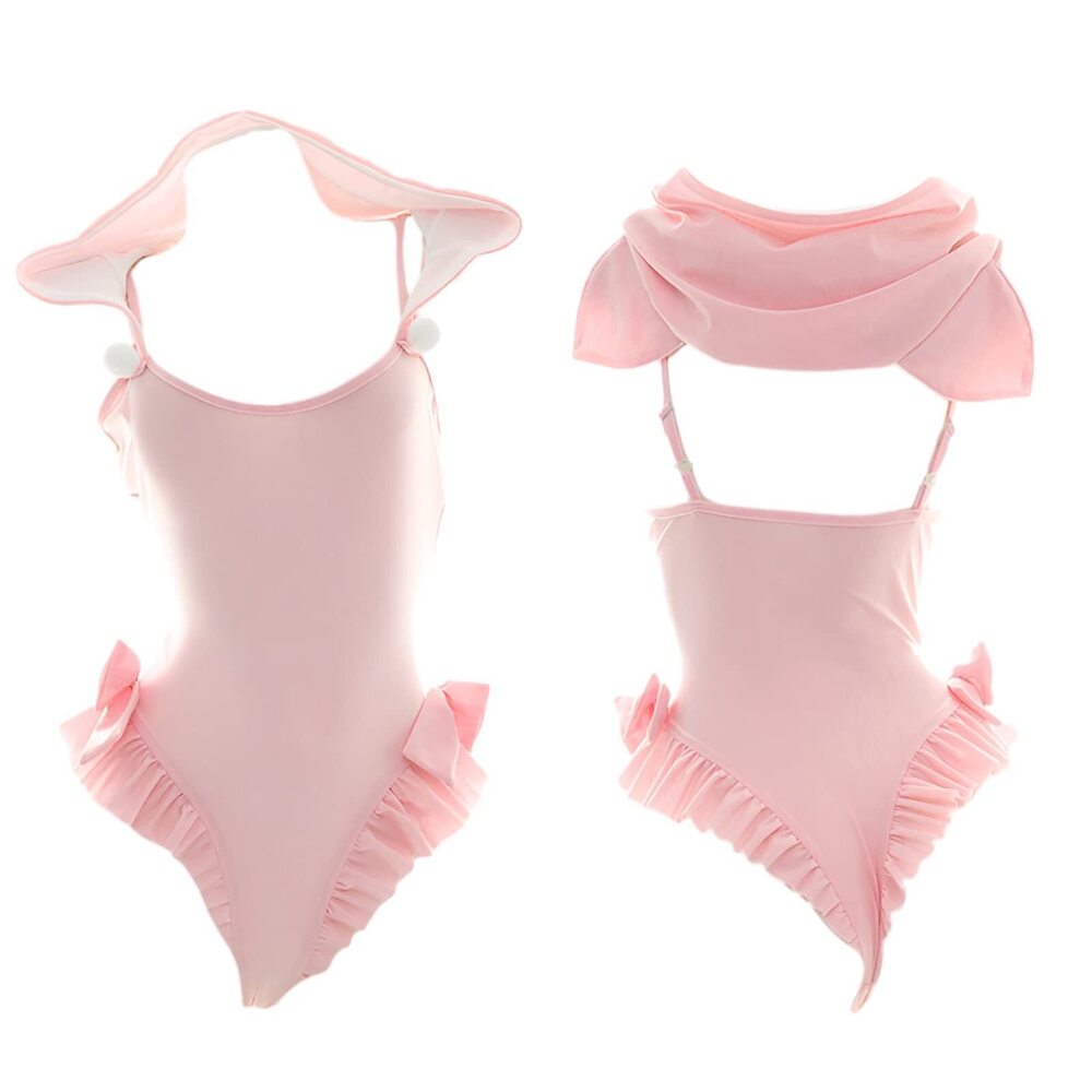 4075 Sexy Lingerie Japanese Kawaii Cat Anime Cosplay Costume Teddy Bodysuit